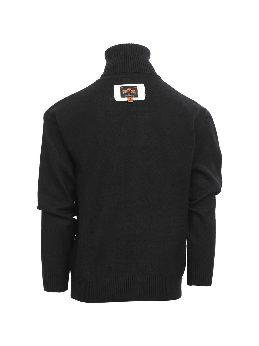 Maglioncino John Richmond collo alto logo gotico RBA24104LU BLK John Richmond 