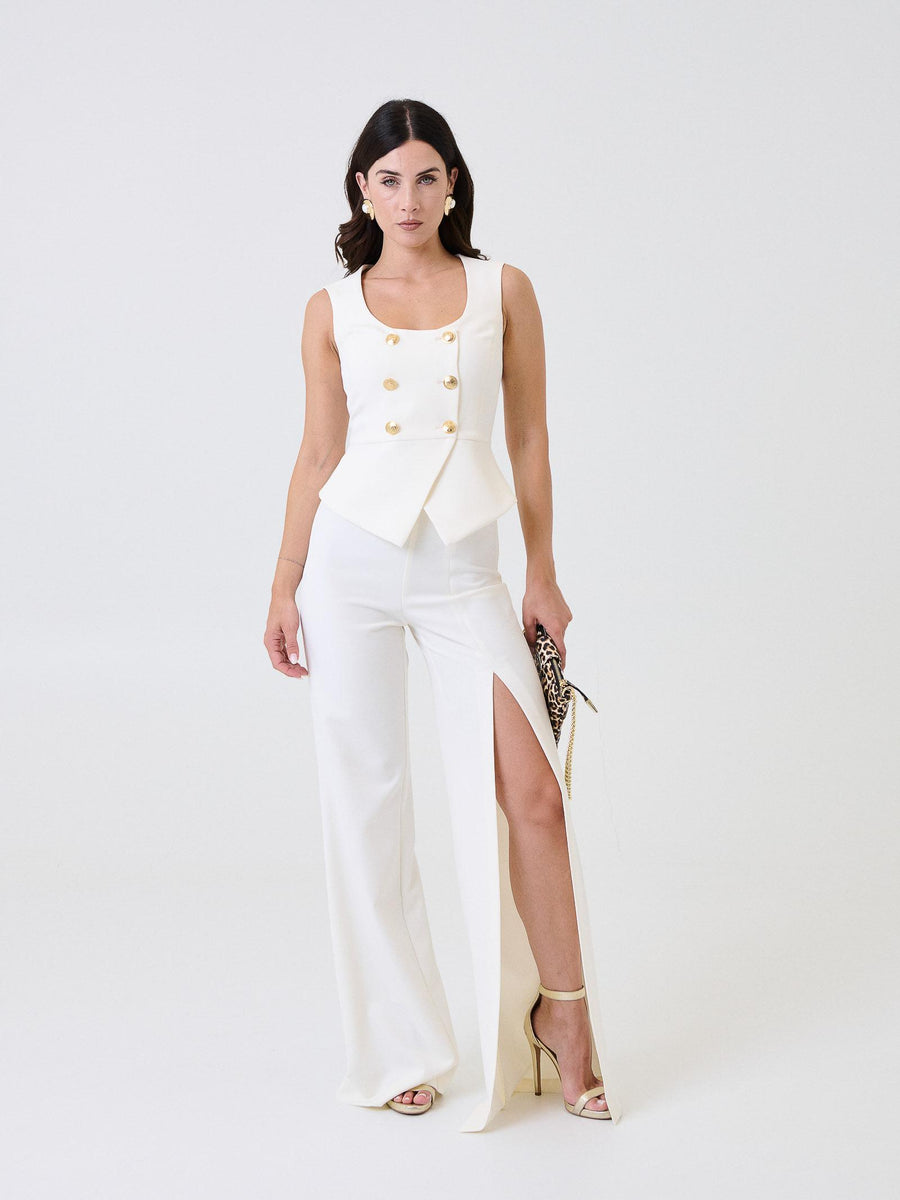 Gilet "penta" Silence Limited bianco latte SD8002GOLD MILK Silence Limited 