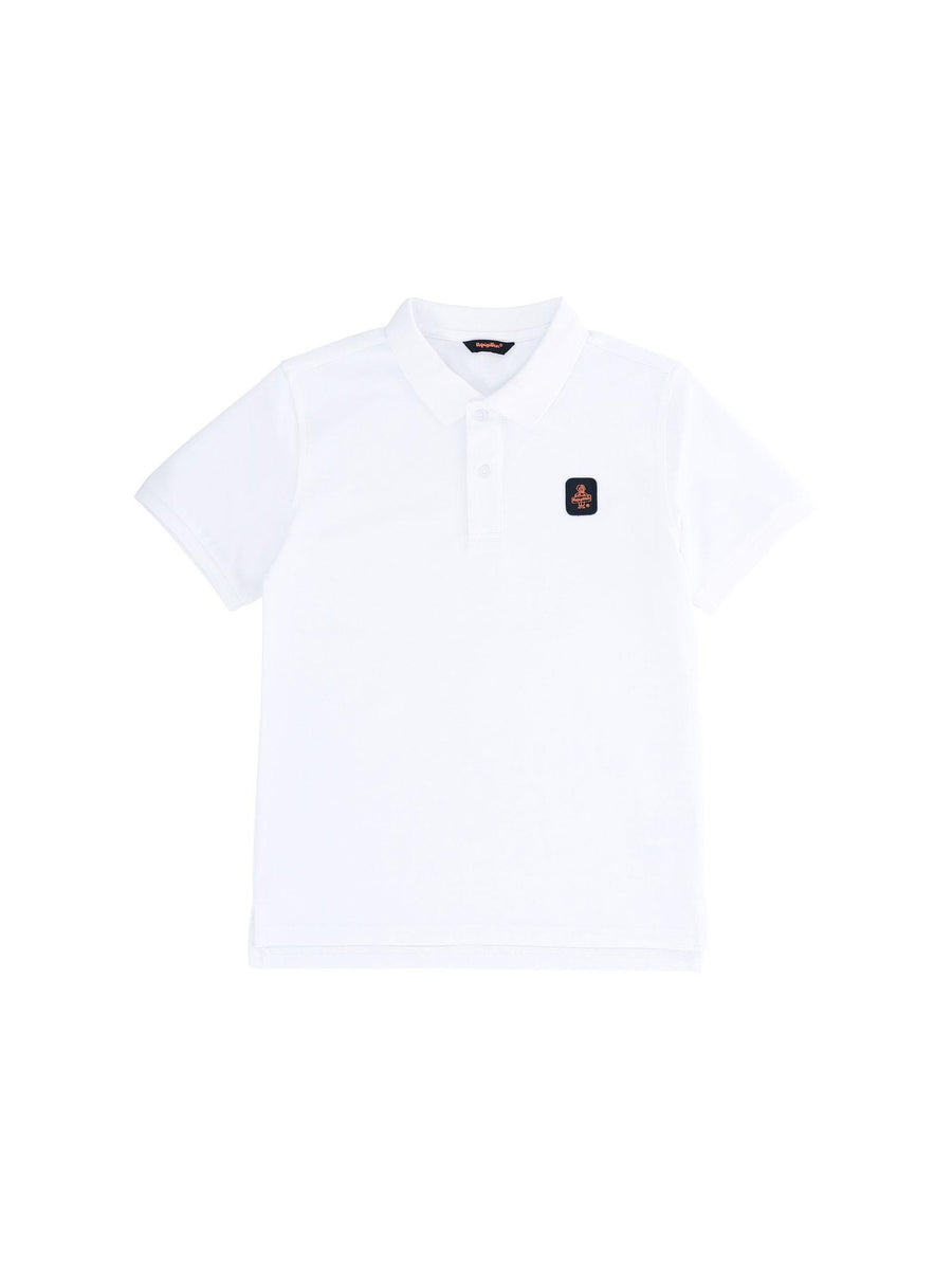 Polo Refrigiwear bianca con patch logo sul petto 118TRMJS25 BIA Refrigiwear 
