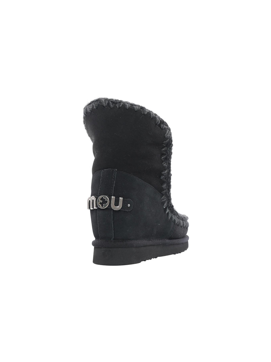 Mou Inner wedgesh big metal logo nera FW121013A BKBK Mou 