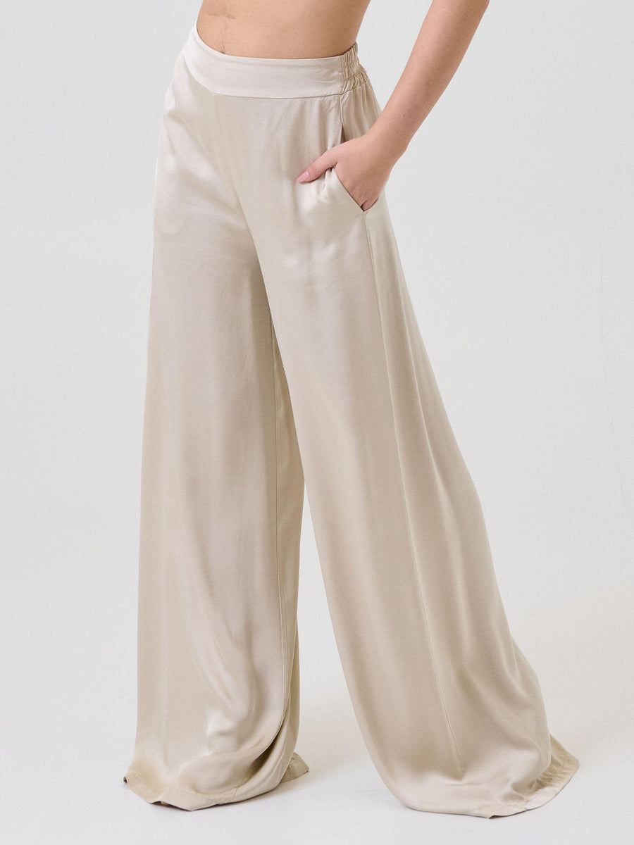 Pantalone a palazzo Armoire beige C827P22R LANA Armoire 