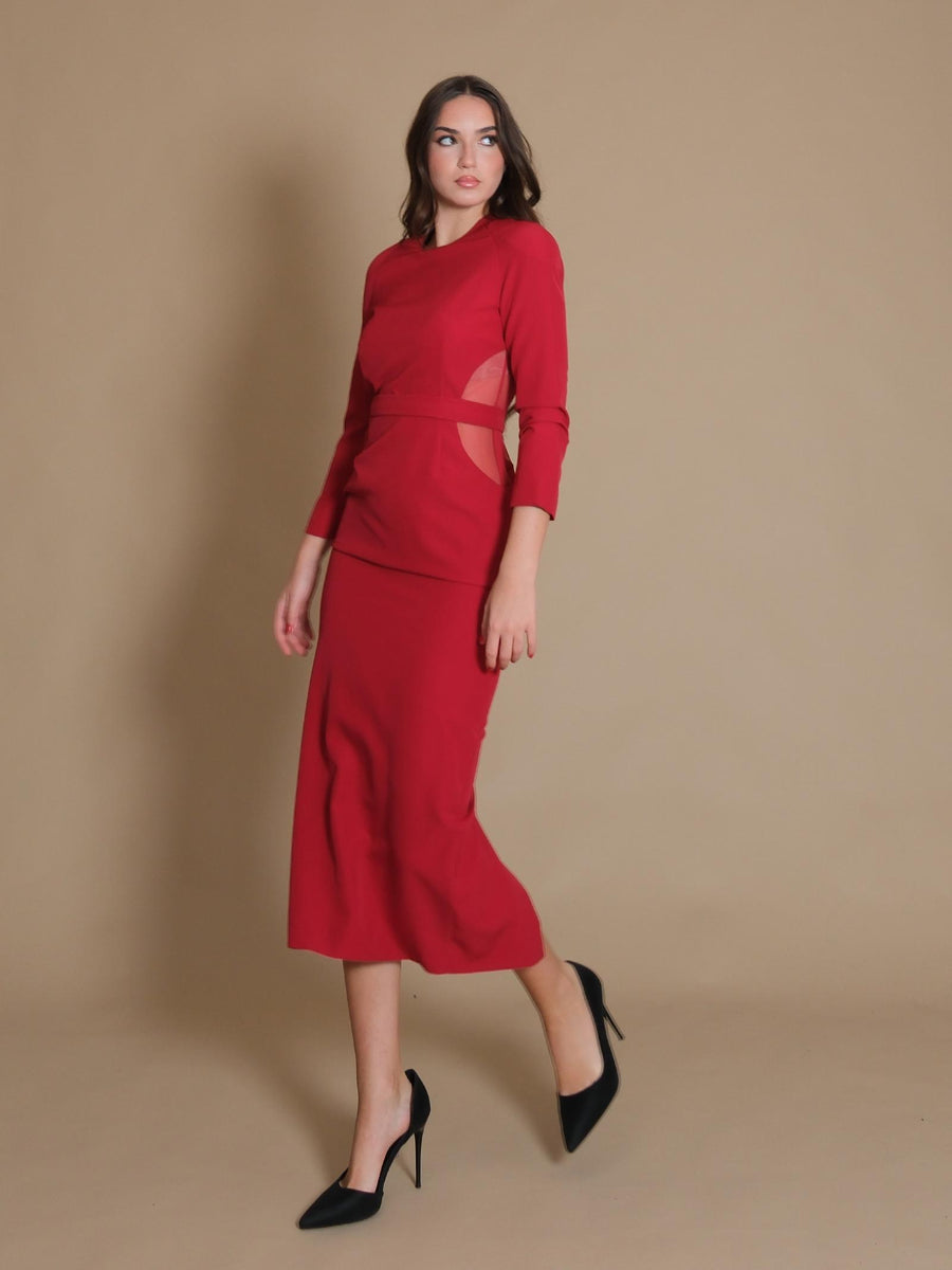 Abito Moon Silence Limited rosso SD9018 BORDEAUX Silence Limited 