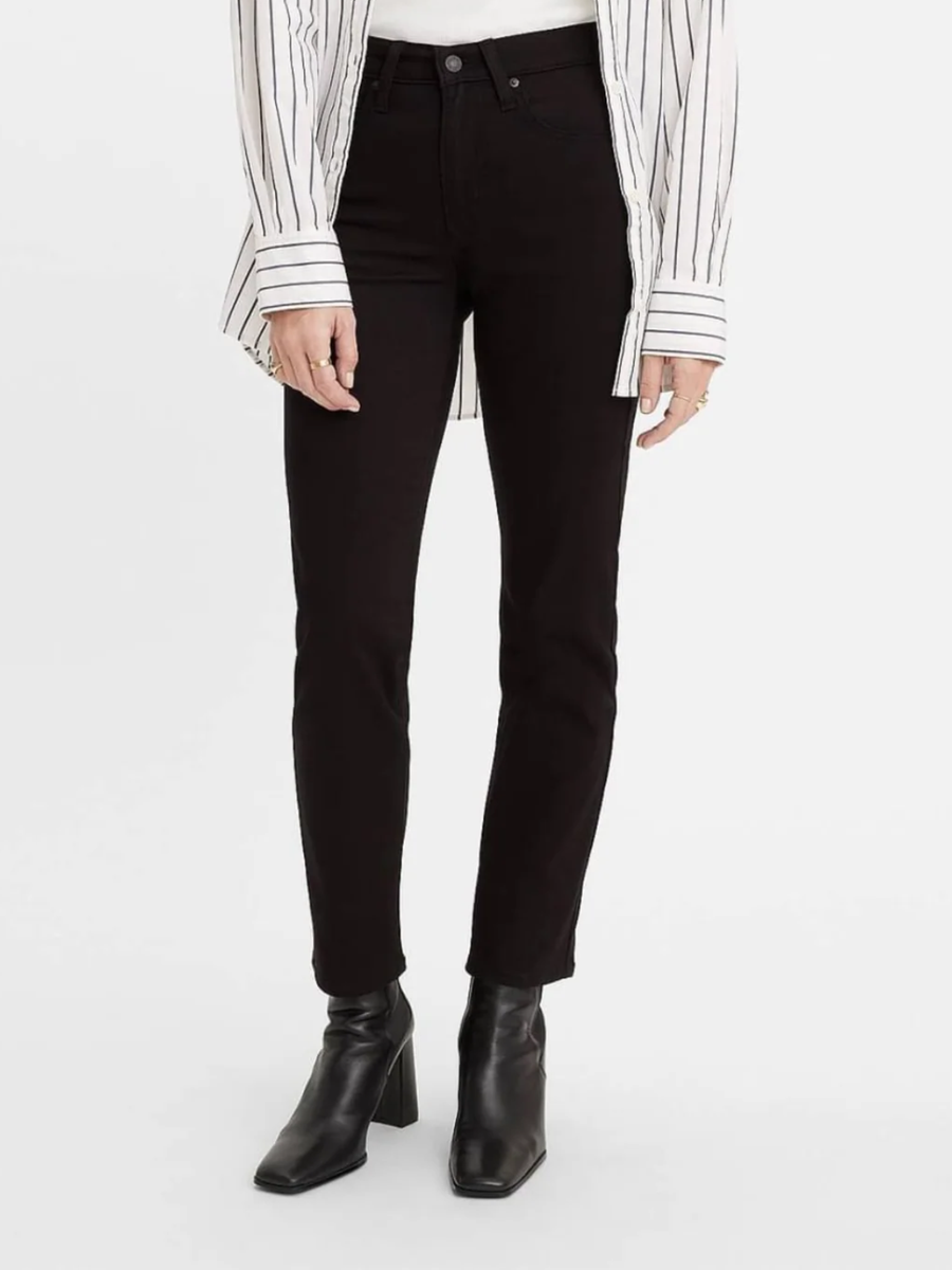 Jeans dritti Levi's nero a vita alta 18883-0006 Black Levi's 