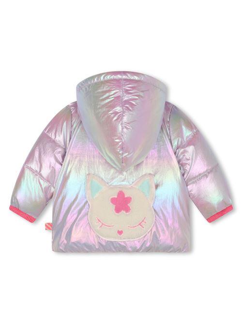 Giubbino olografico con toppa U20401 44L Billie Blush 