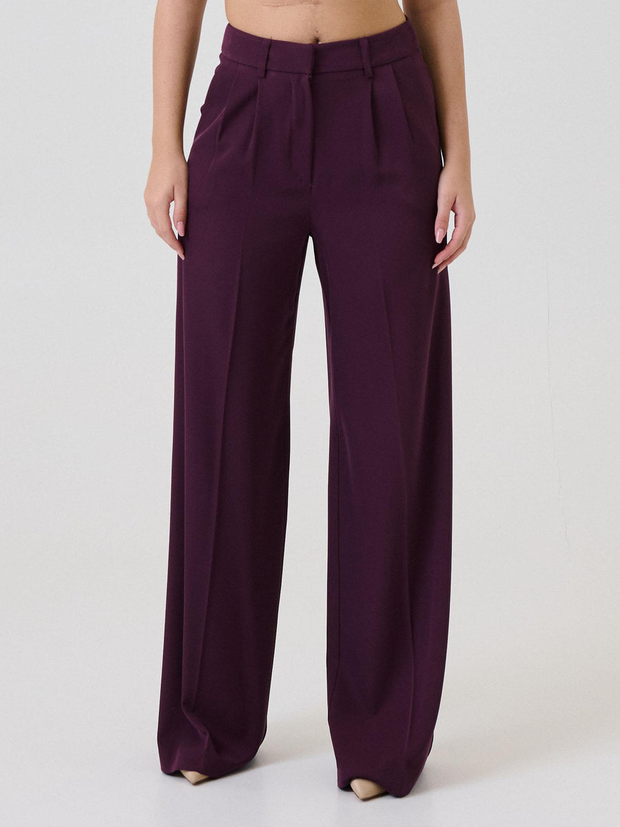 Pantalone ampio Armoire bordeaux con pinces 25694 BORDEAUX Armoire 