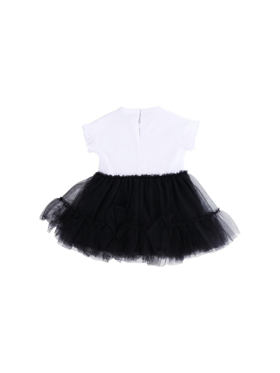 Abito John Richmond bianco e nero con tulle RIP25043VE WHITE John Richmond 
