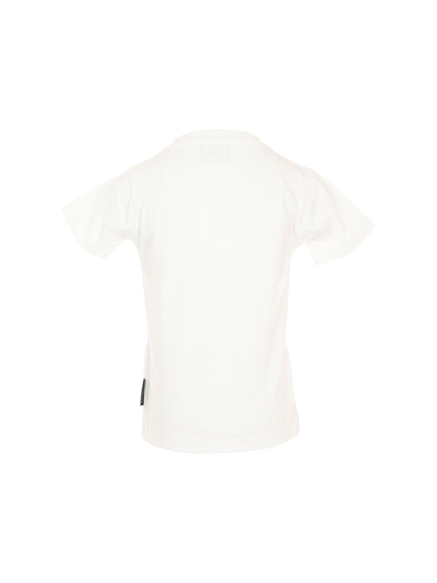 T-Shirt John Richmond bianca con stampa JR e dettagli ricamati RBA25098TS WHITE John Richmond 