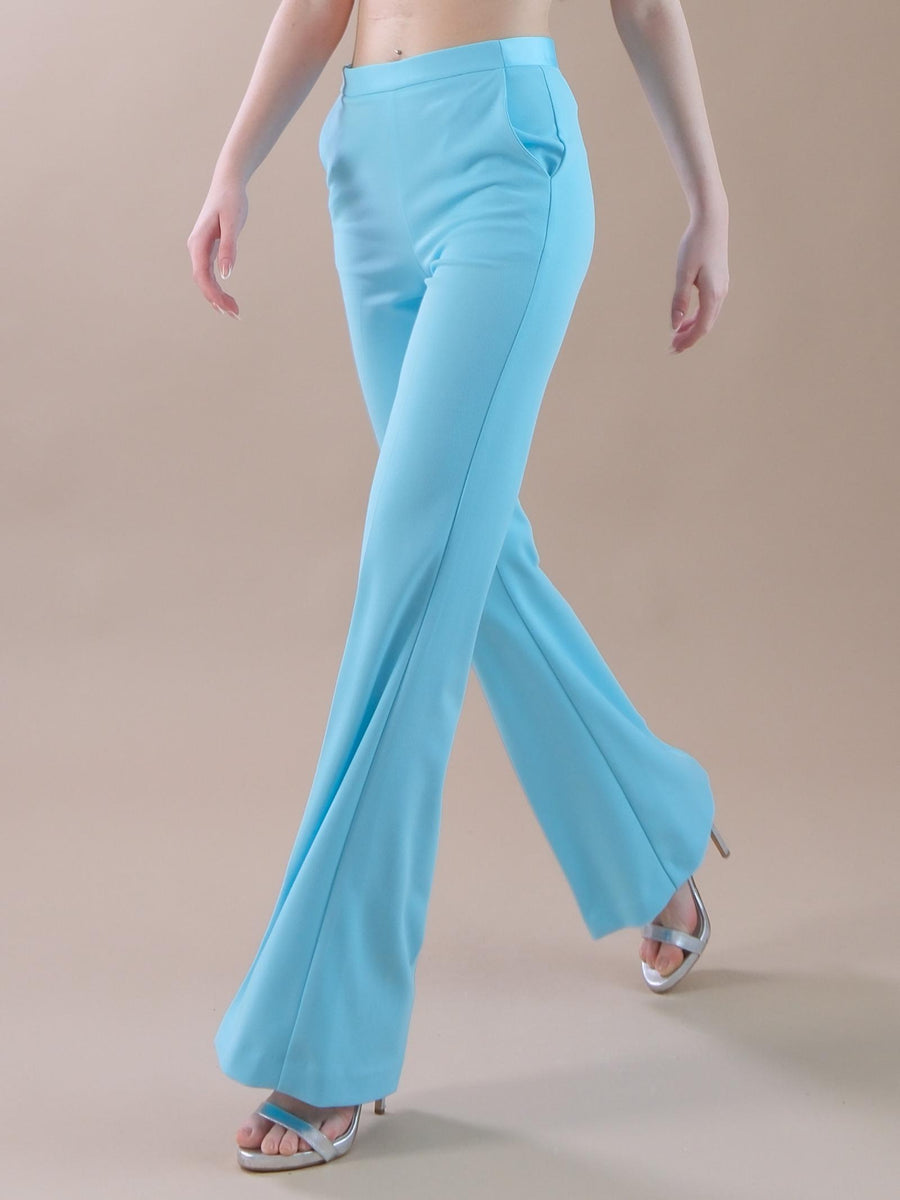 Pantalone flare smoking azzurro P3E9HAW OXIGEN Imperial 