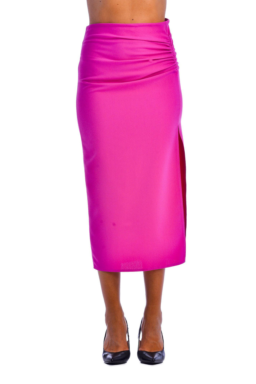 Gonna midi fucsia 24703 FUX Tensione in 