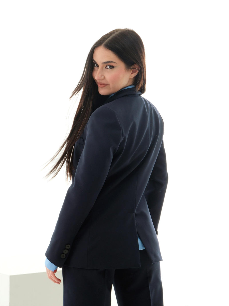 Giacca monopetto Vicolo blu TD0292 BLU Vicolo 