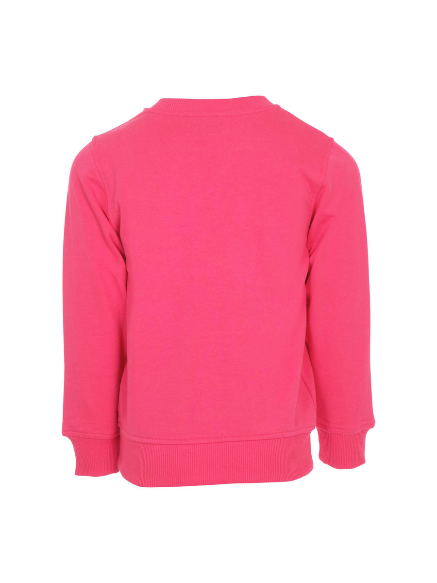 Felpa Moschino fucsia con stampa teddy logo frontale HPF08V 50541 Moschino 