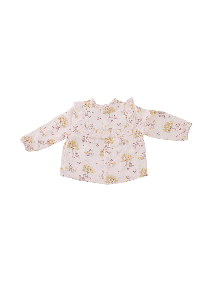 Blusa rosa con stampa all over Y05185 ALBI Carrement Beau 