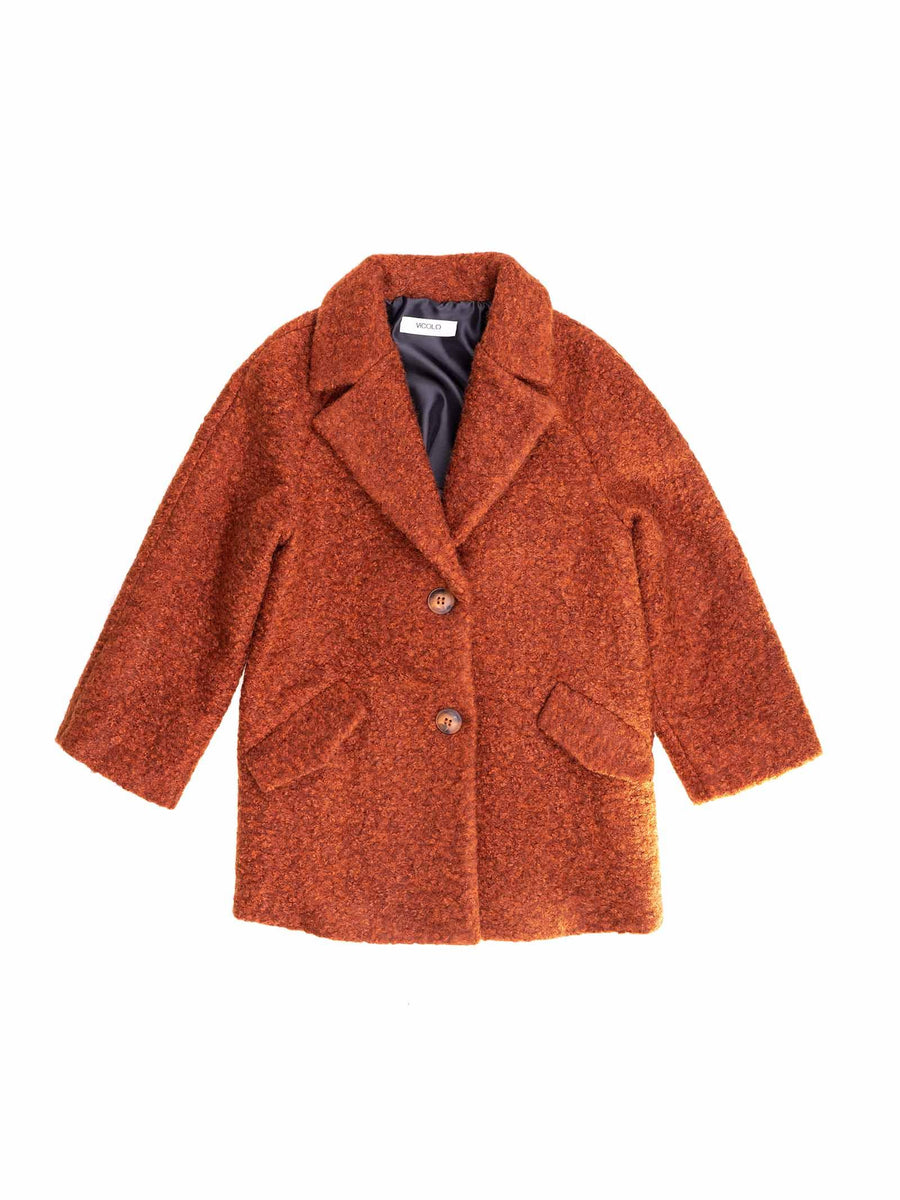 Cappotto Teddy coccio Vicolo O0429 COCC Vicolo 
