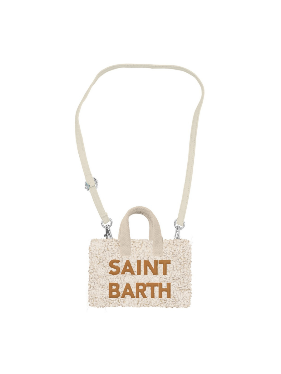 Borsa porta telefono "logo 21 emb" Saint Barth bianca PHONE004 01493I MC2 SAINT BARTH 