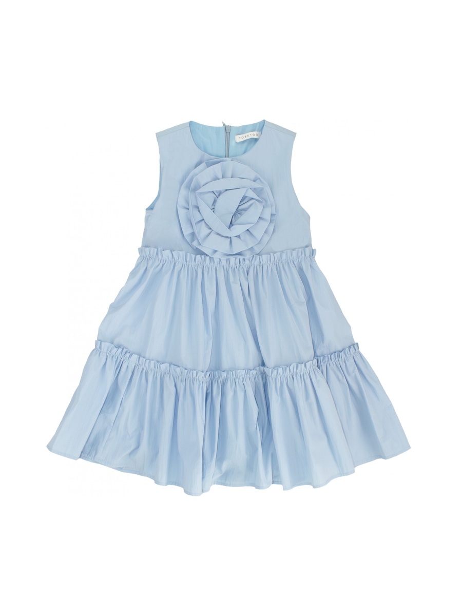 Abito a balze Tobetoo celeste 369ATBS25 CELESTE Tobetoo 