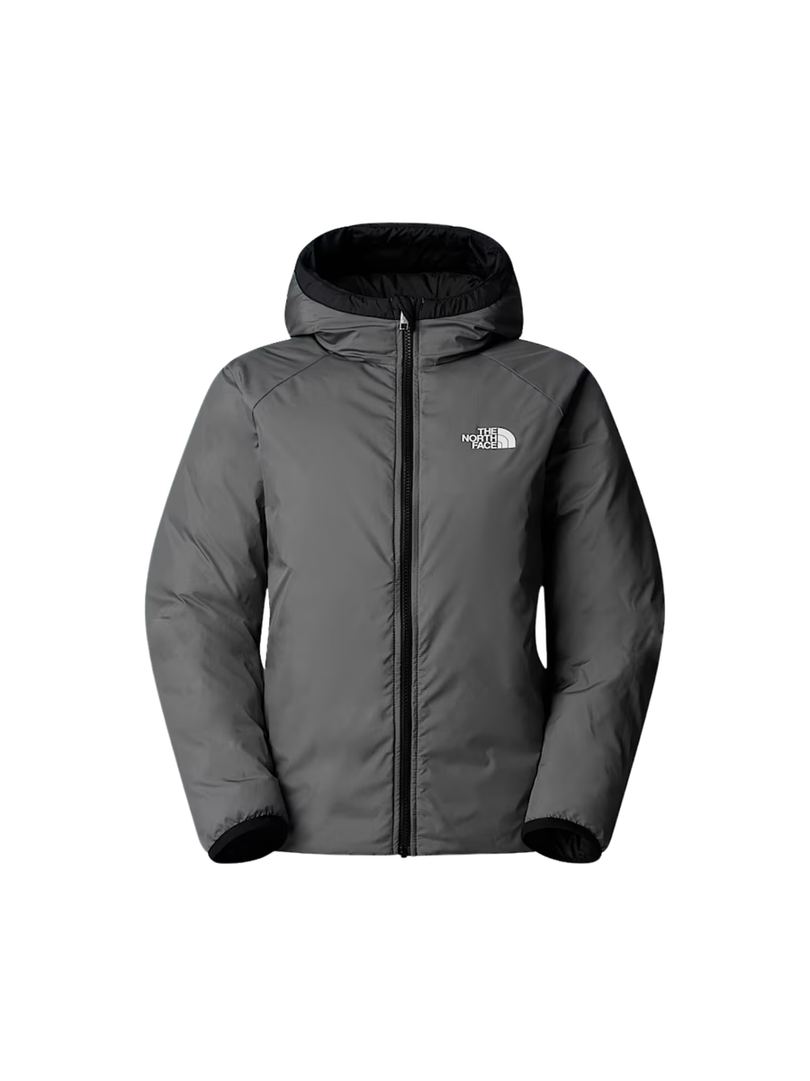Giubbino reversibile "Perrito" The North Face nero/grigio da bambina NF0A88UE WOO1 The North Face 