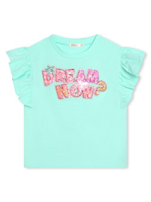 T-shirt verde ricamo U20069 74A Billie Blush 