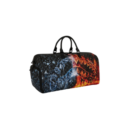 Borsone "Fire & Ice Shark Duffle" Sprayground blu e rosso 910D7936 NSZ Sprayground 