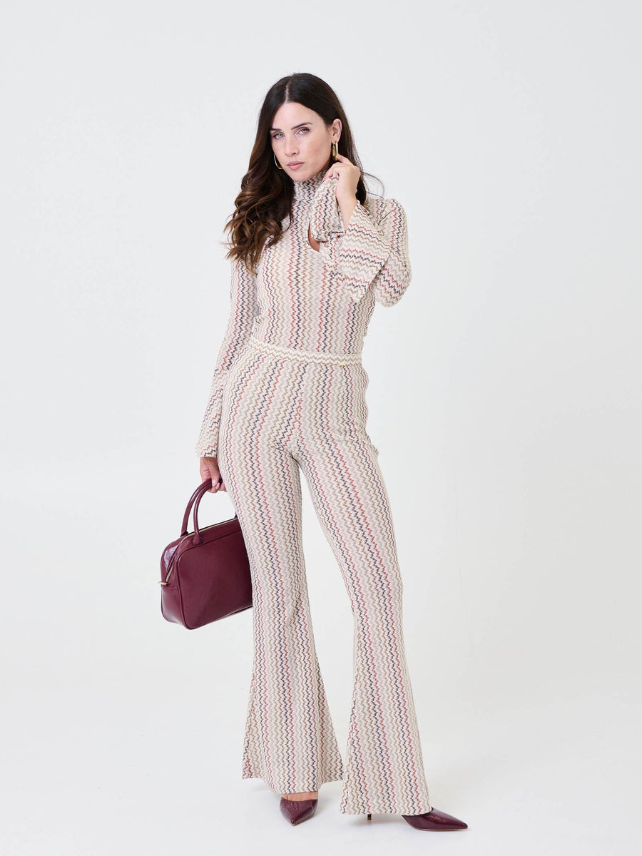 Maglia a collo alto Pho Firenze multicolor a zig zag 4324037 SPICES PHO FIRENZE 