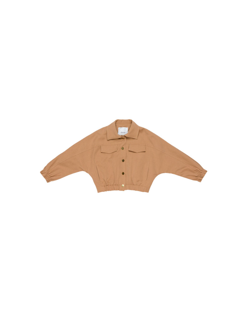 Giubbino cropped Lulù Miss Grant cammello LL3762 CAMM Lulù by Miss Grant 