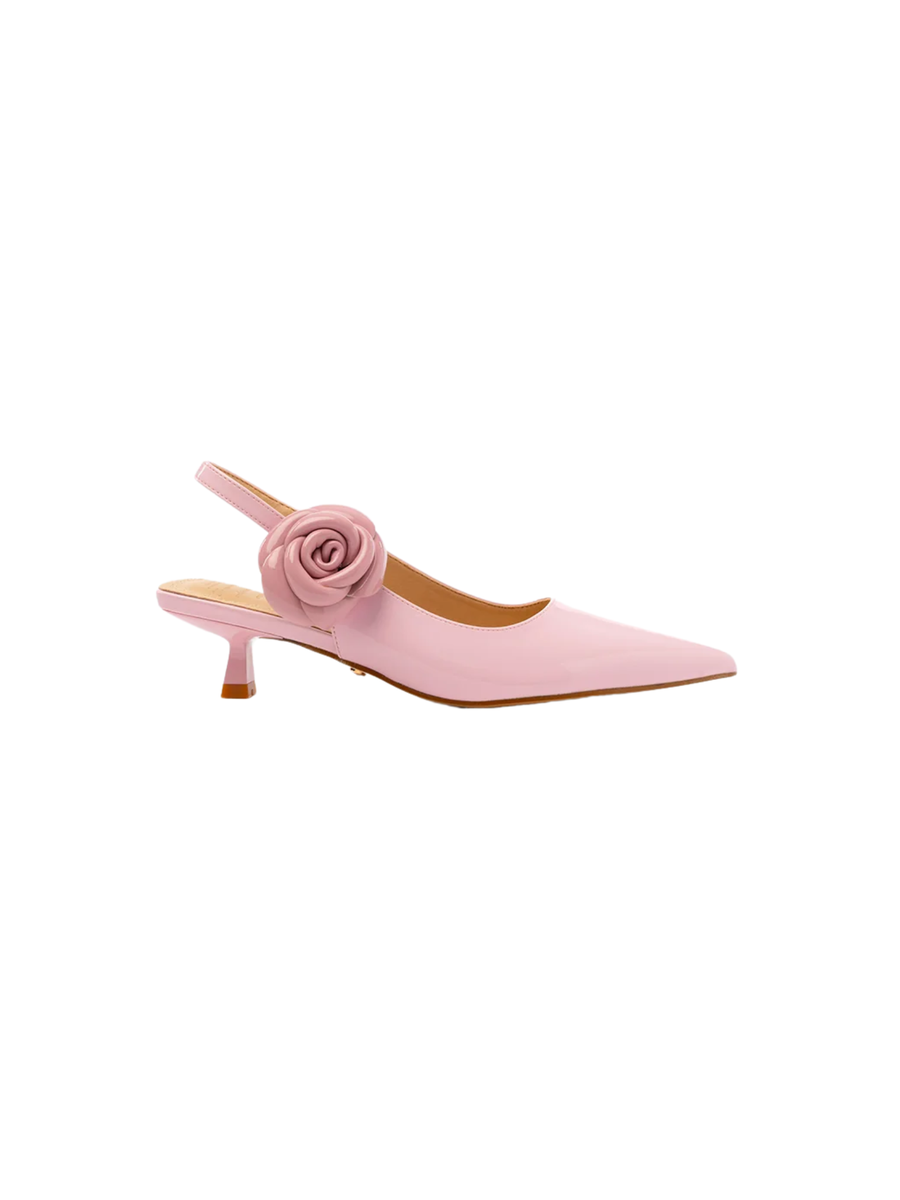 Slingback "abuja" TwentyFourhaitch rosa con fiore removibile ABUJA ROSA TwentyFourhaitch 