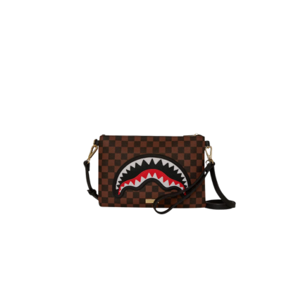 Pochette " Sawtooth Sharks in Paris Crossover Clutch" Sprayground marrone 910B7841 NSZ Sprayground 