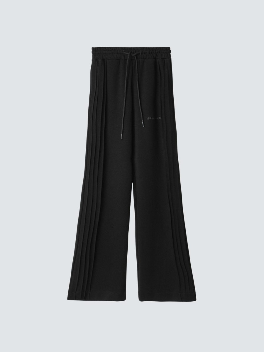 Pantalone dritto Hinnominate nero con nervature laterali HMABW01995 NE01 Hinnominate 