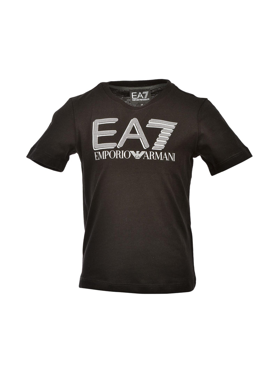 T-shirt nera con stampa EA7 3LBT53BJ02Z 1200 Armani EA7 