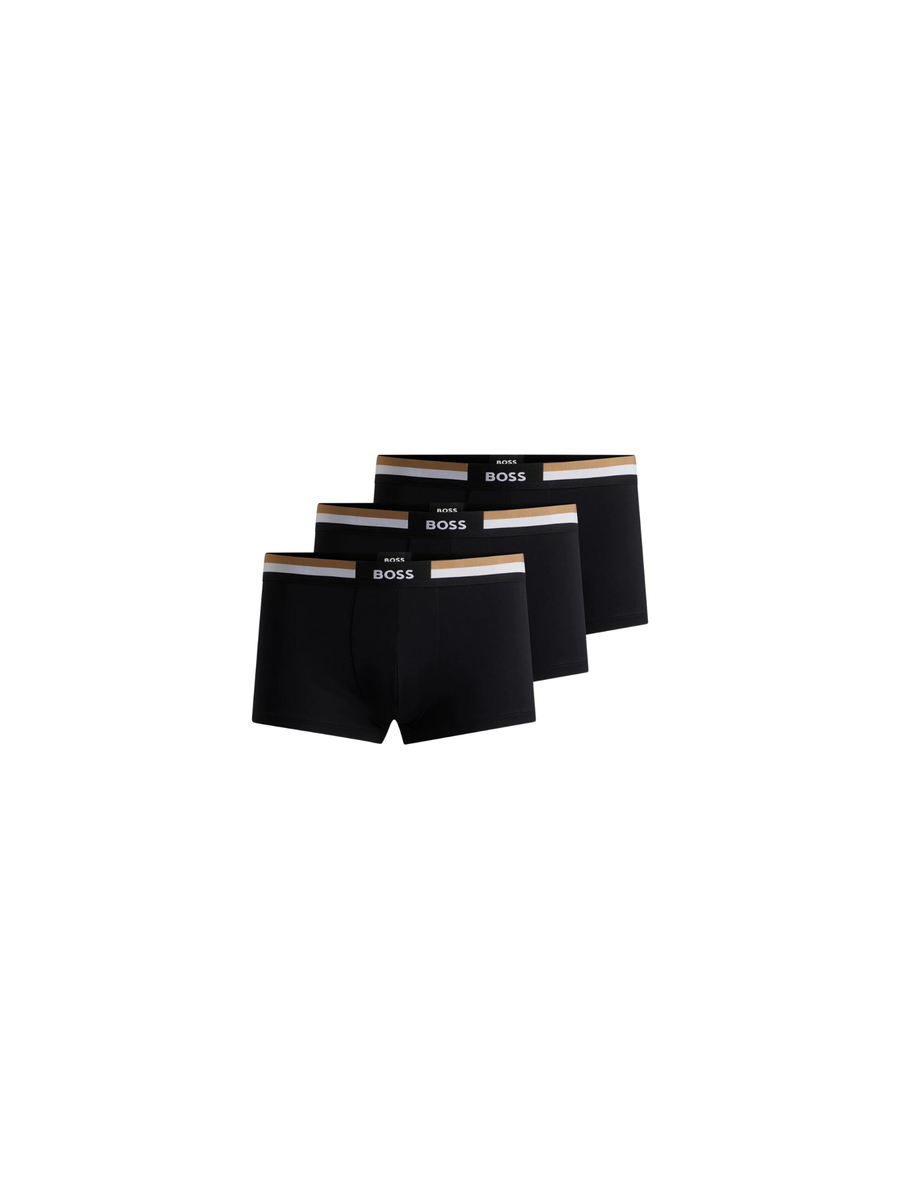 Set boxer Boss 3 pezzi nero elasticizzato 50516542 001 Boss 
