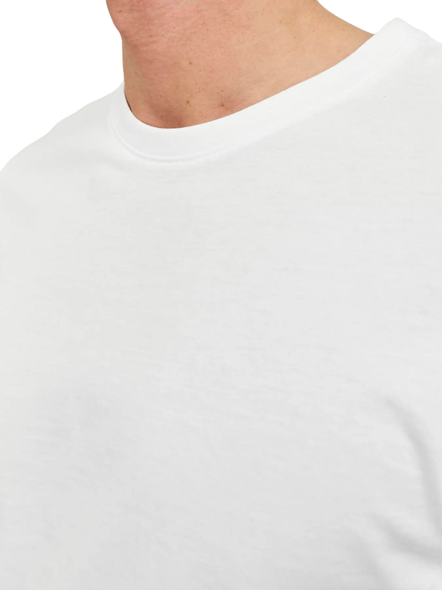 T-Shirt a mezze maniche Jack & Jones bianca 12156101 White SLIM Jack & Jones 
