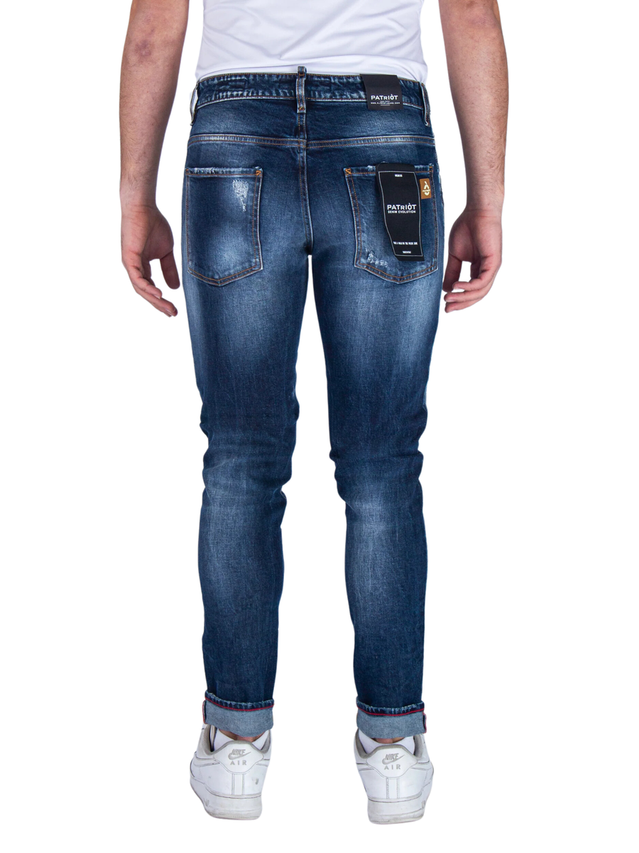 Jeans "Regular" Patriot blu in denim SKYC08 DNM Patriot 