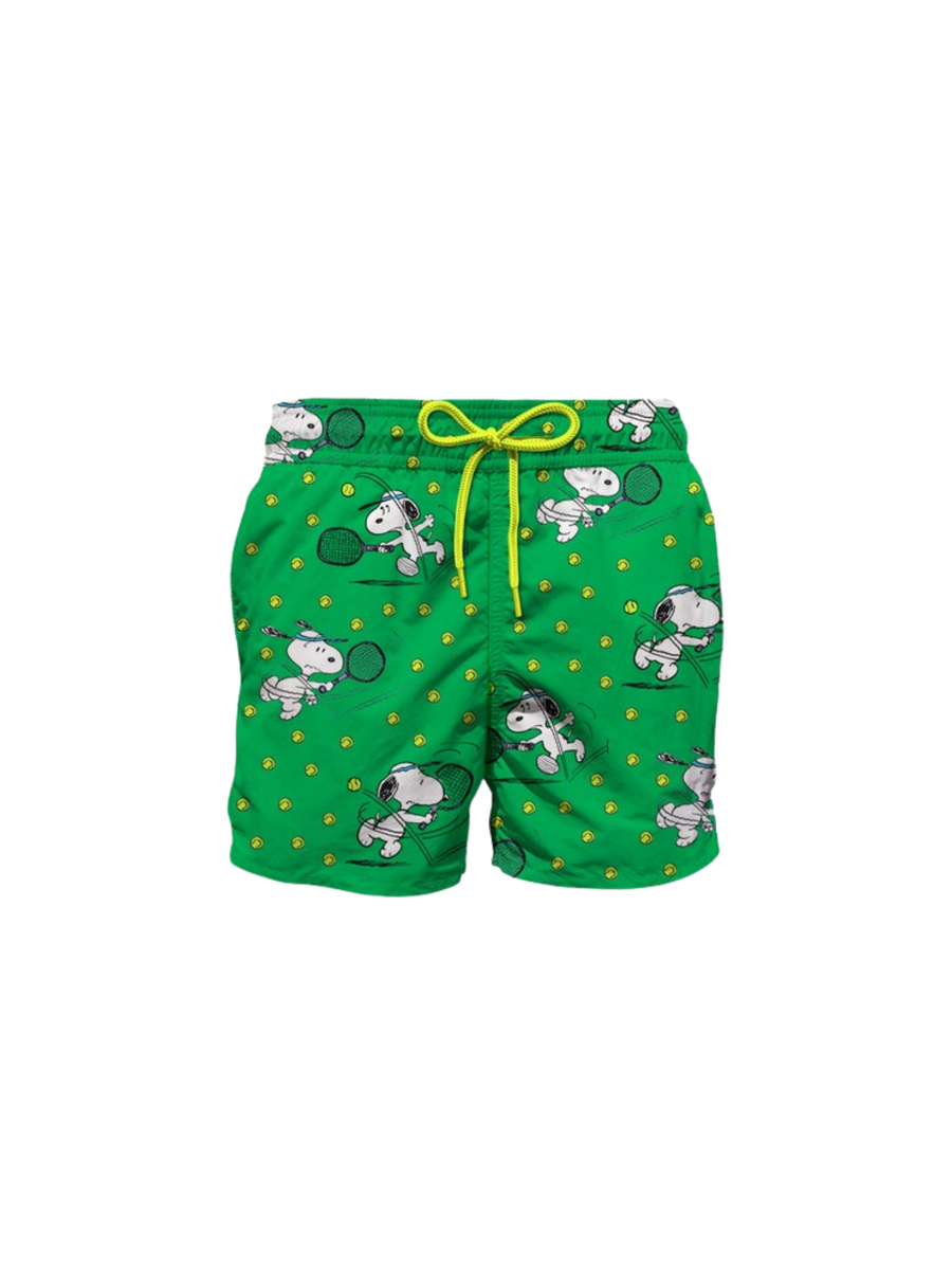 Costume MC2 Saint Barth "Lighting" verde stampa Snoopy Tennis LIG0001 01134H MC2 SAINT BARTH 