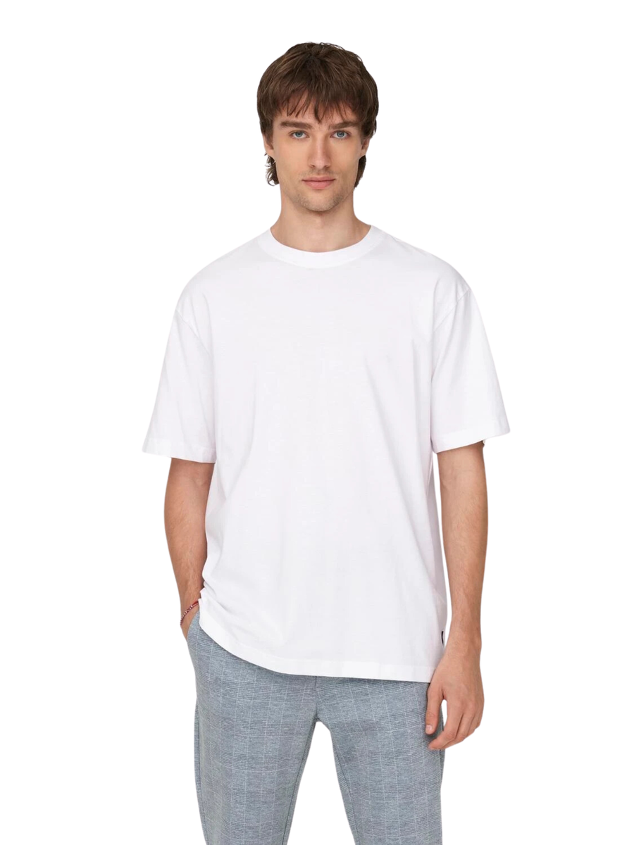T-Shirt fred Only & Sons bianca 22022532 WHITE Only & Sons 