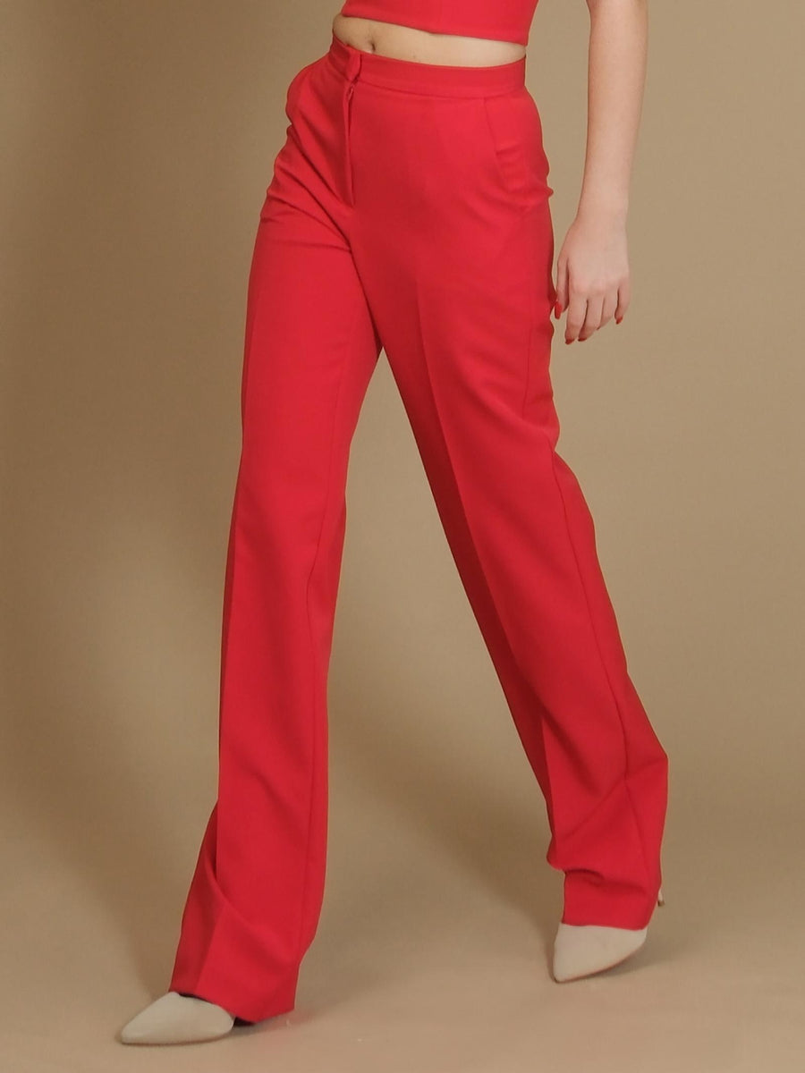 Pantalone Silence Limited basic a palazzo rosso SD2012B ROSSO Silence Limited 