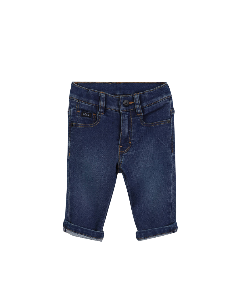 Jeans Boss blu con risvolto J52439 Z07 Boss 