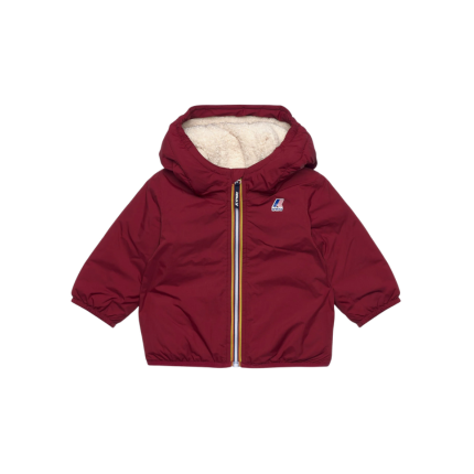 Giubbino "E. Le Vrai 4.0 Claudine Orsetto" K-Way bordeaux K7142RW WNN K-WAY 