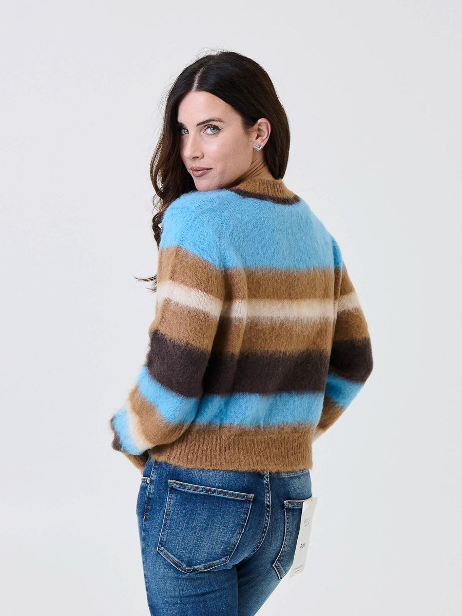 Maglione a righe Kontatto multicolor 3M0910C BISCOTTO kontatto 