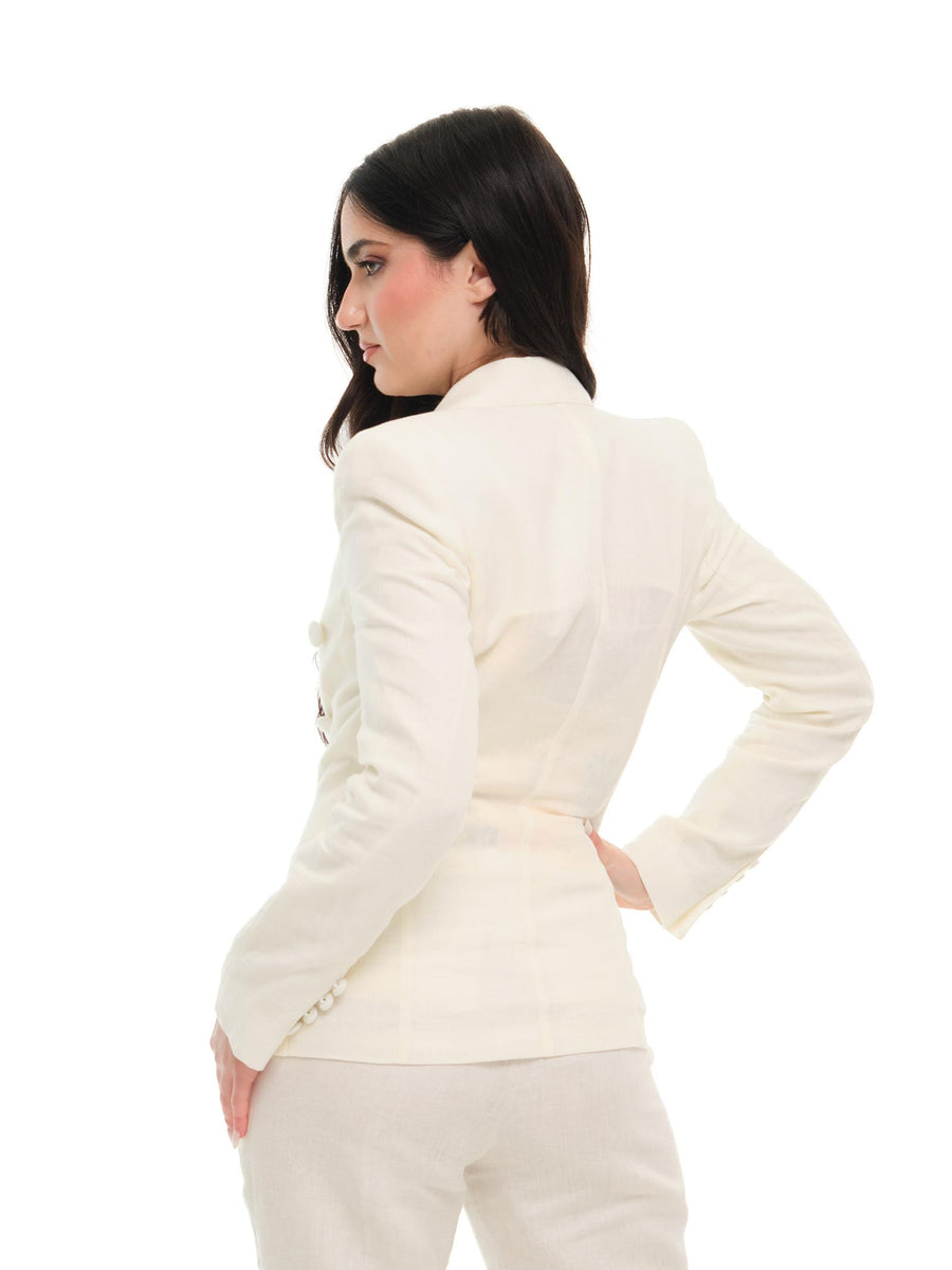 Blazer "linum" Silence Limited bianco latte GI5005 MILK Silence Limited 