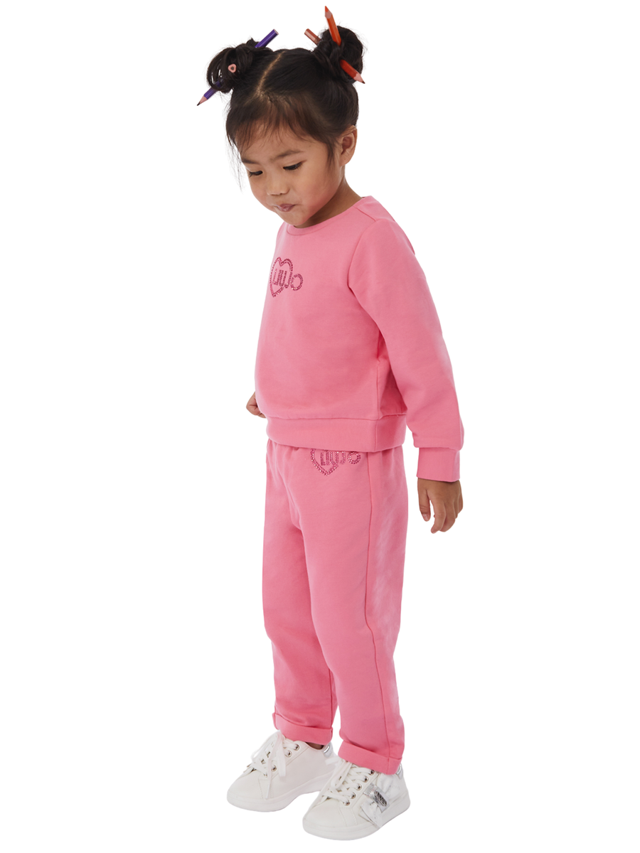 Pantalone Liu Jo rosa con logo KF5126 61723 Liu Jo 