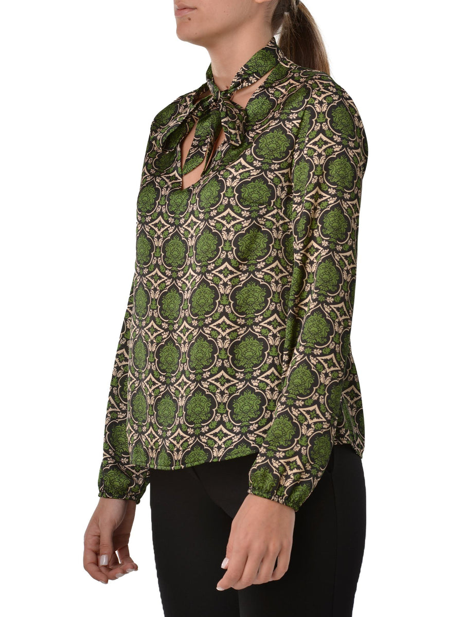 Blusa a fantasia con fiocco CKC9COD NE/VER Imperial 