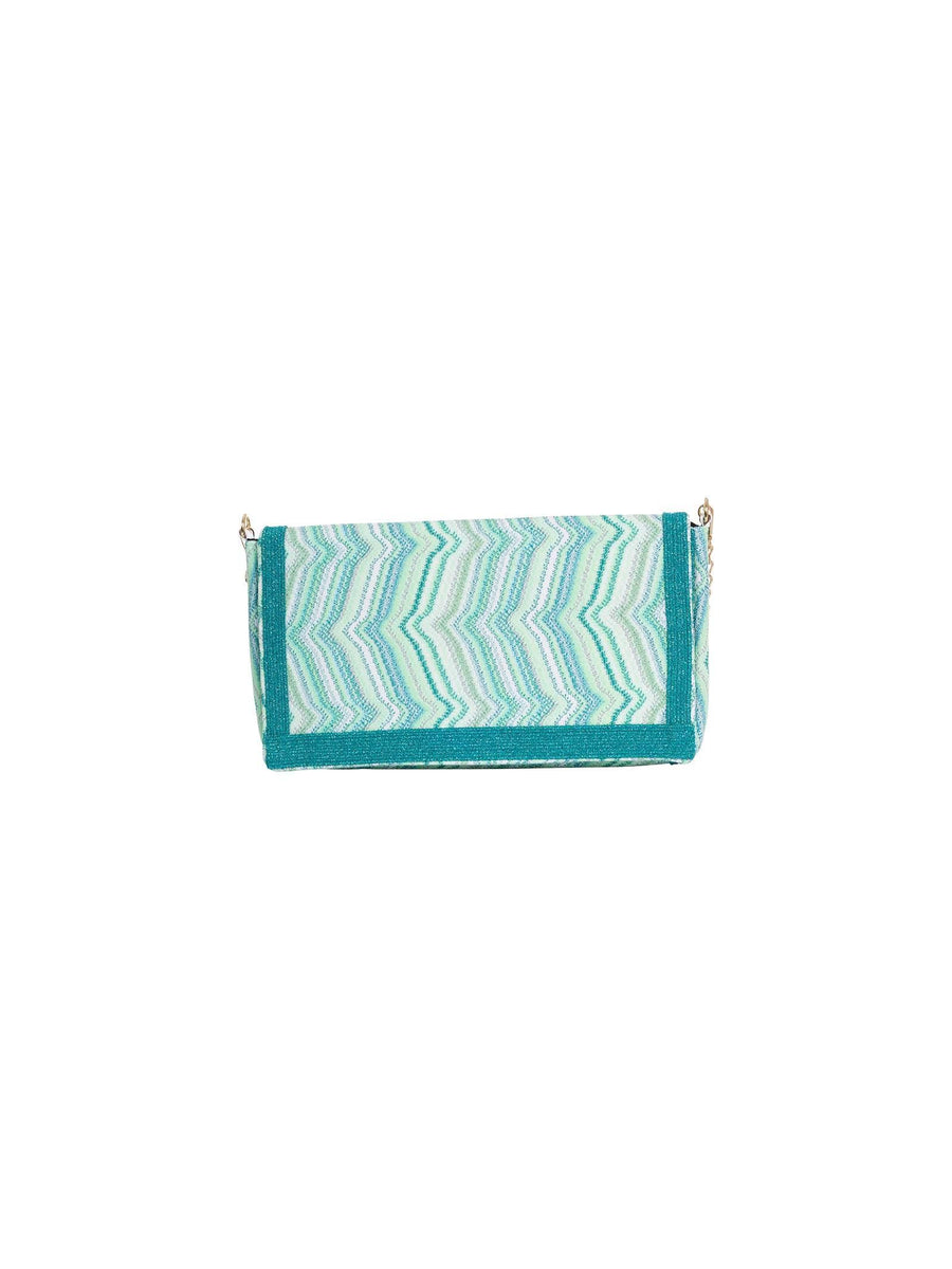 Pochette Pho Firenze verde acqua chevron 8021021 FROZEN PHO FIRENZE 