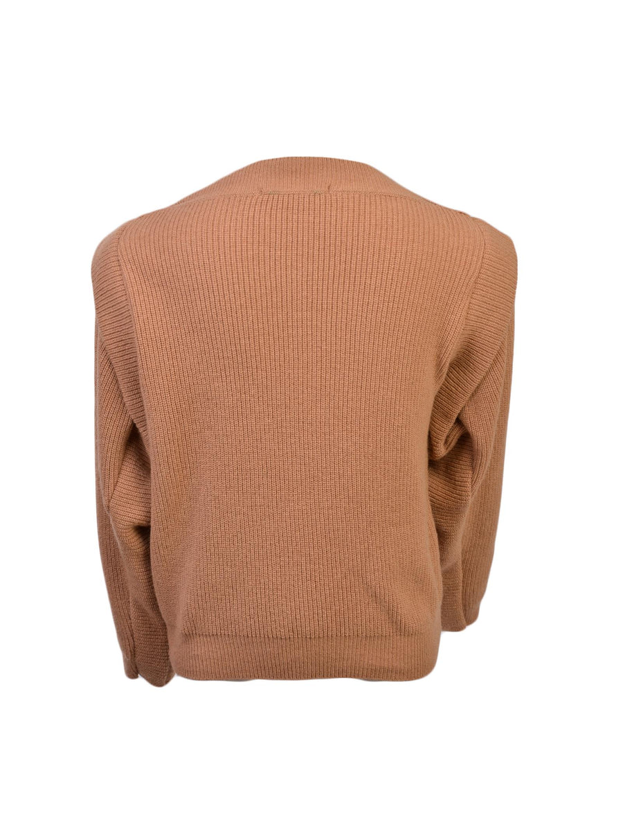 Maglioncino a costine cammello W0626 CAM Vicolo 