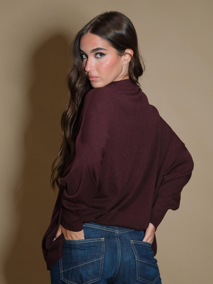 Maglione Armoire over con taschino vino IR3224 VINO Armoire 