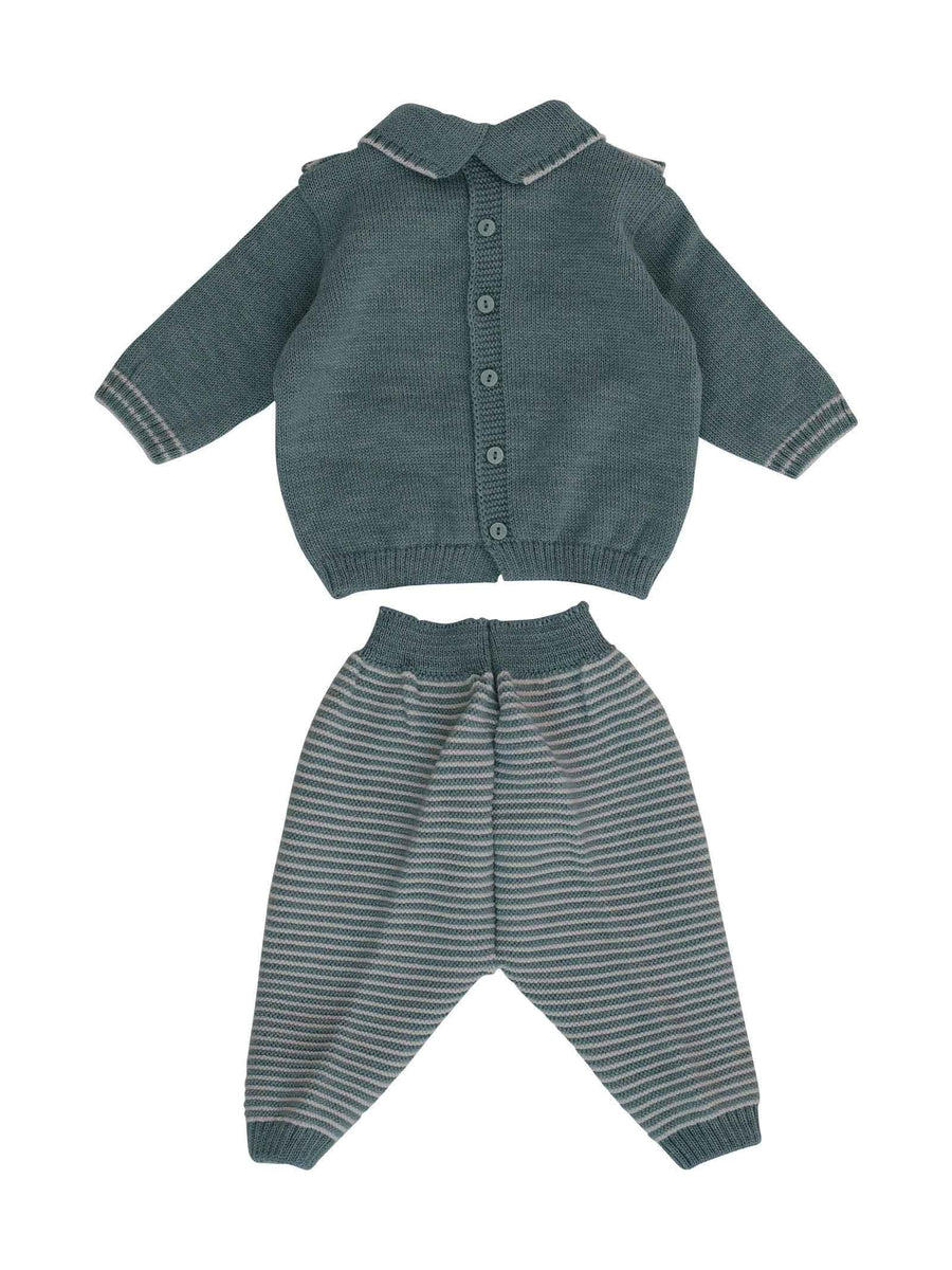 Completo due pezzi eucalipto e panna IF5550 6802 Marlù 