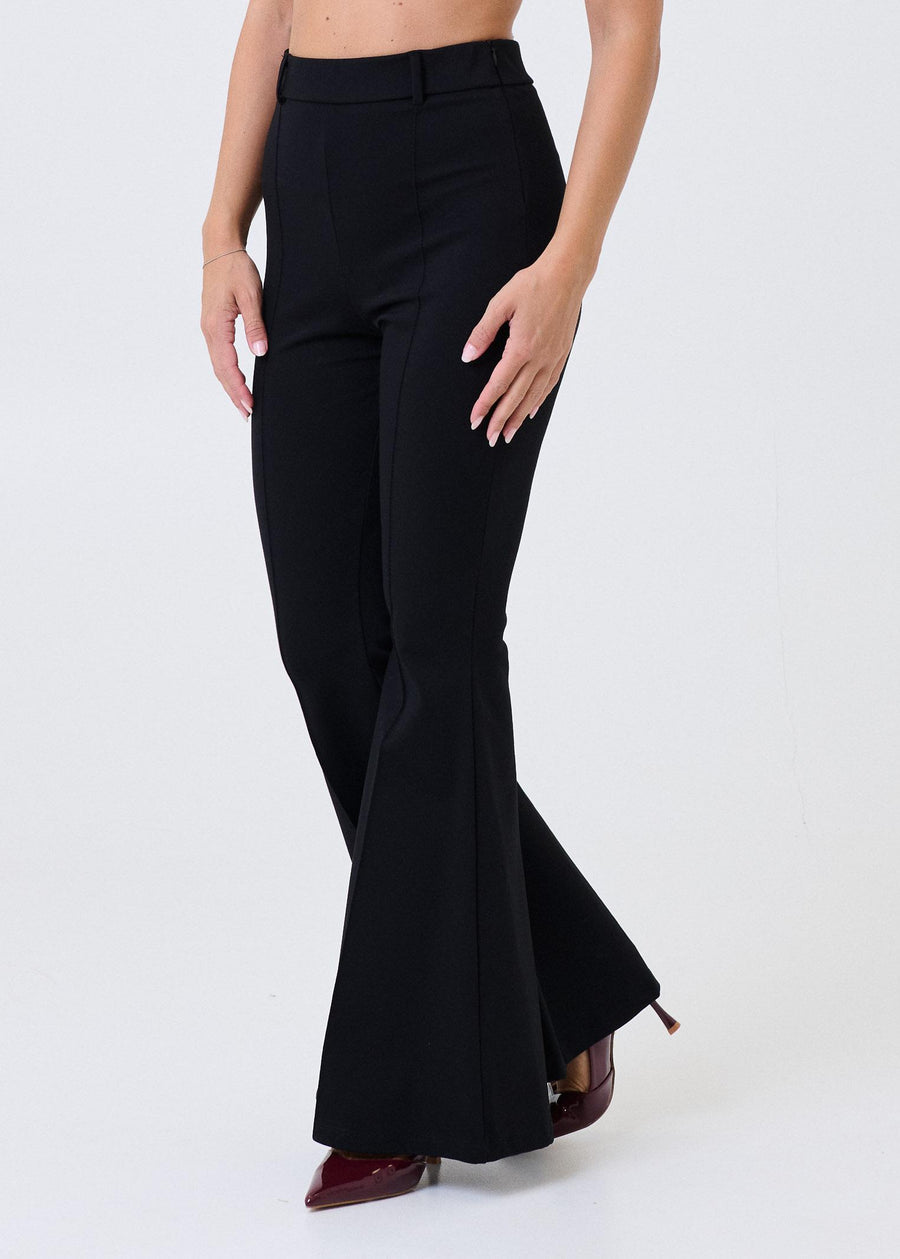 Pantalone a zampa Haveone nero PMIP074 NERO Haveone 