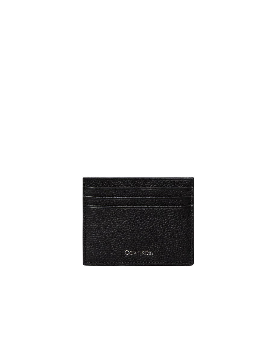 Porta carte Calvin Klein nero con logo stampato laminato LV04D1060G UB1 Calvin Klein 