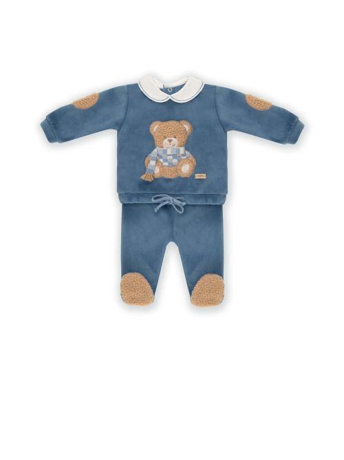 Completo due pezzi blu con teddy IB6151 13CAM Marlù 