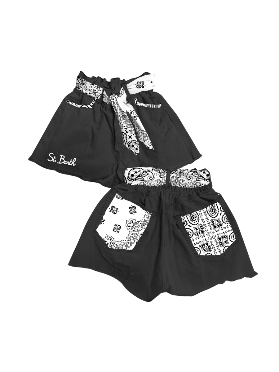 Shorts "arizona" Saint Barth nero ARZ0001 04161H MC2 SAINT BARTH 