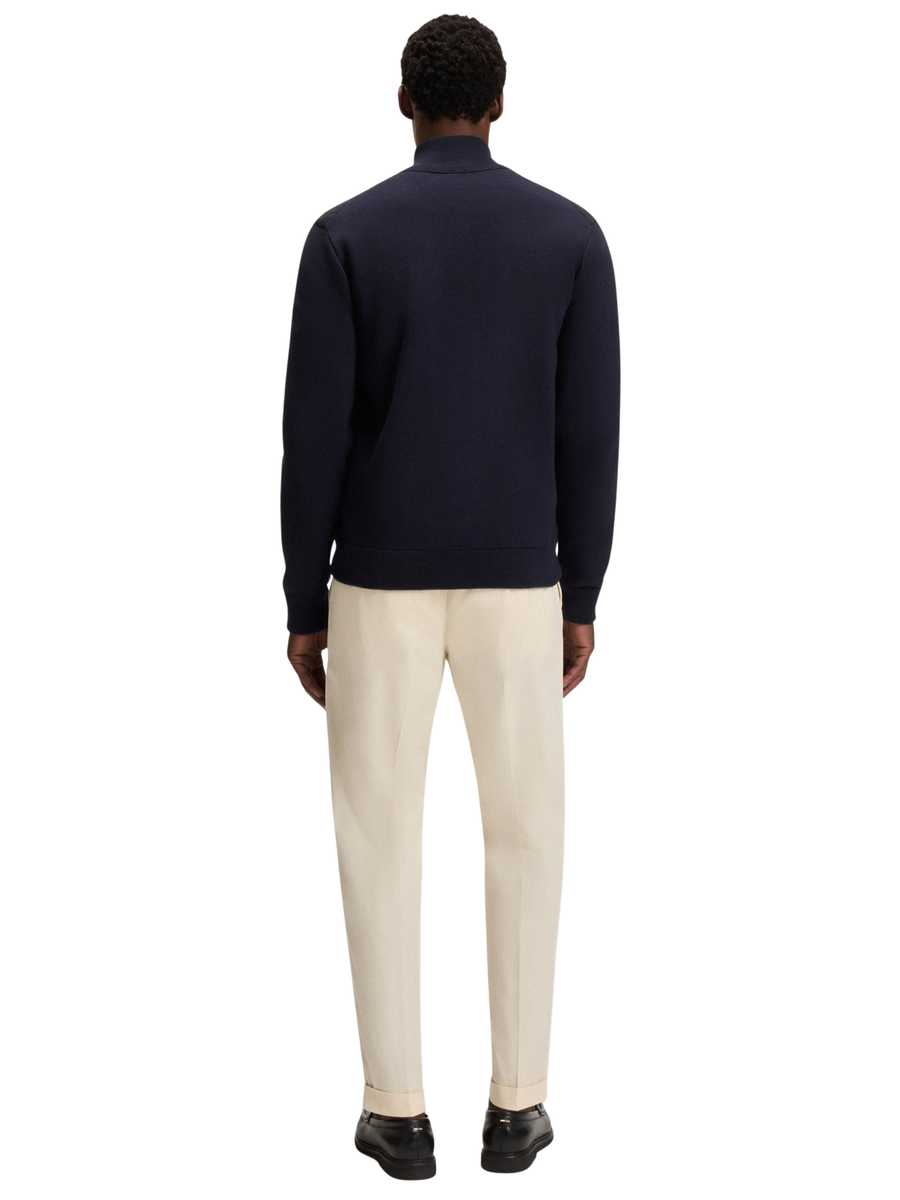 Giubbino Boss blu navy con inserti a costine 50543136 404 Boss 