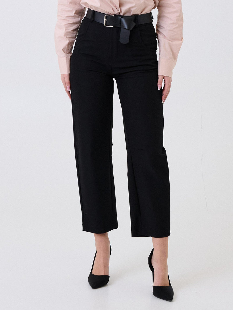 Pantalone Armoire nero elasticizzato in vita 448 NERO Armoire 